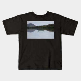 Reflection on the lake Cliften Connemara Galway Kids T-Shirt